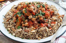 Chickpea Tagine with Quinoa and Harissa