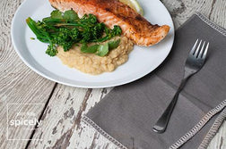 Smoked Salmon & Spiced Red Lentils