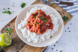 Kofte with Tomato and Lime Sauce