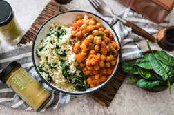 Spiced Braised Chickpeas (Chana Masala)