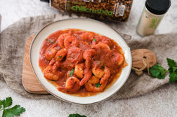 Pan Roasted Shrimp w/ Creamy Tomato Sauce