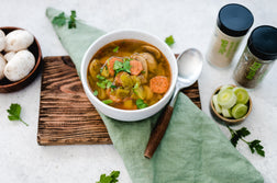 Spring Mushroom and Leek Soup