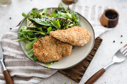 Sesame Crusted Chicken Cutlets