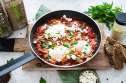 Greek Style Shakshuka with Feta Cheese