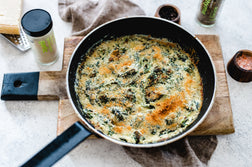 Creamed Spinach with Crispy Breadcrumb Topping