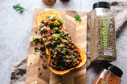 Quinoa & Veggie Stuffed Butternut Squash