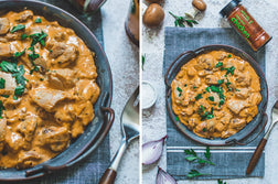 Chicken Thighs w/Portobello Mushrooms