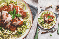 Courgetti with Meatballs