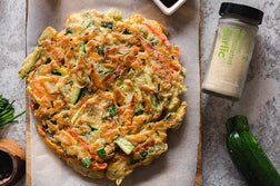 Vegetable Pajeon (Korean Scallion Pancakes with Vegetables)