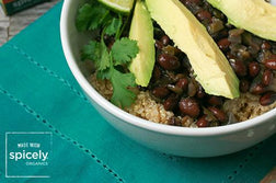 Cuban Black Beans w/ Cilantro Lime Quinoa