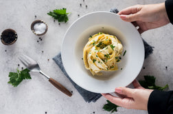 Pappardelle in Saffron Cream