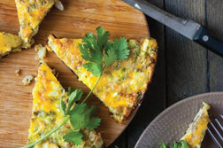 Fines Herbes and Goat Cheese Frittata