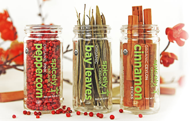 Organic Glass Jars (spice glass jars)
