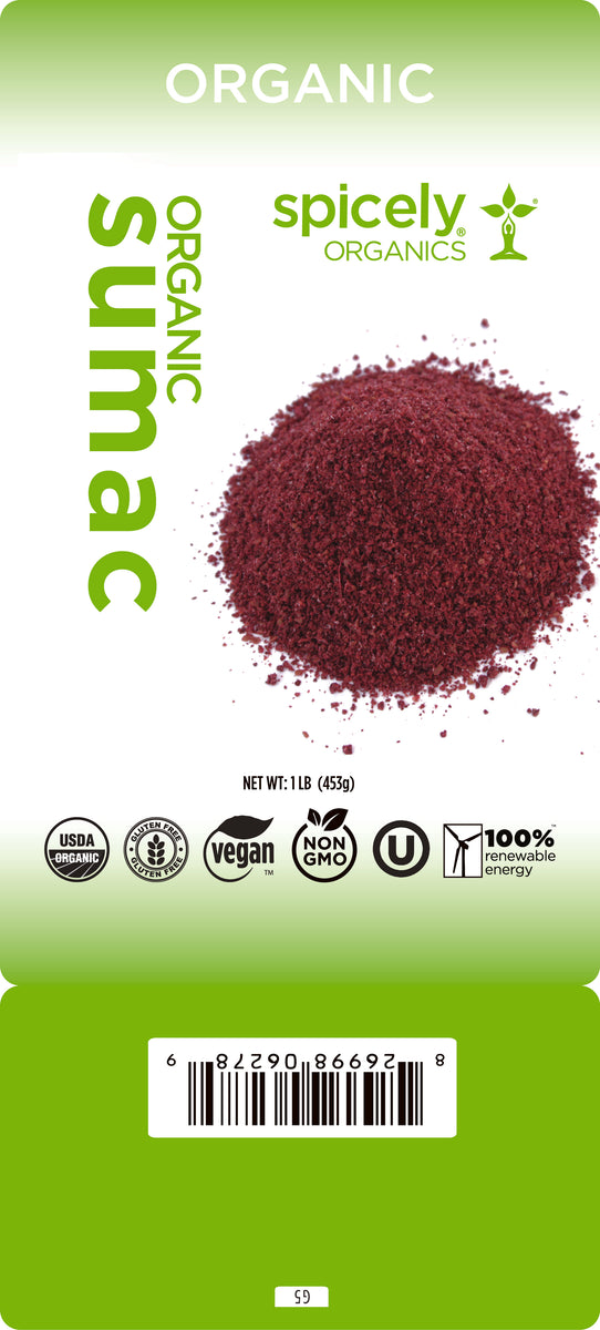 Organic Sumac Spice Ground, Sumac Spice - Spicely Organics
